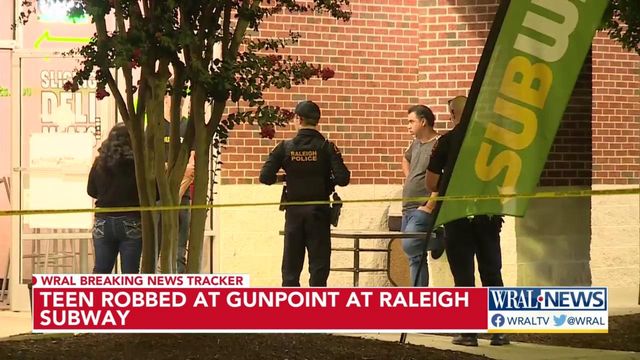 Teen robbed at gunpoint at Raleigh Subway 