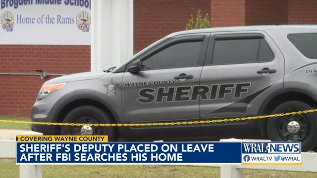 Sheriff's Deputy placed on leave after FBI searches his home 