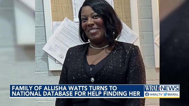 Family of Allisha Watts turns to national database for help finding her