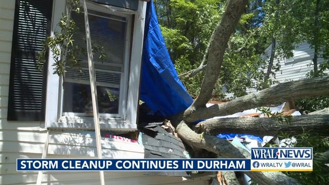 Storm cleanup continues in Durham 