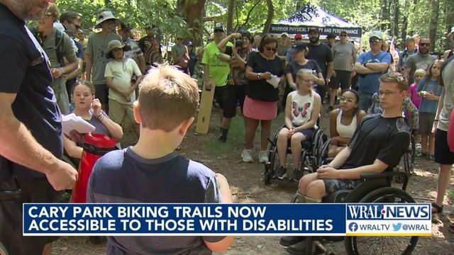 Cary Park biking trails now accessible to those with disabilities 