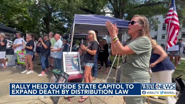 Rally held outside State Capitol to expand death by distribution law