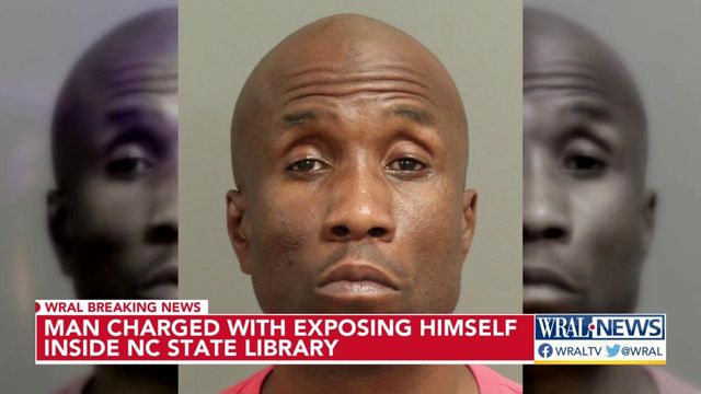 Man charged with exposing himself inside NC State library