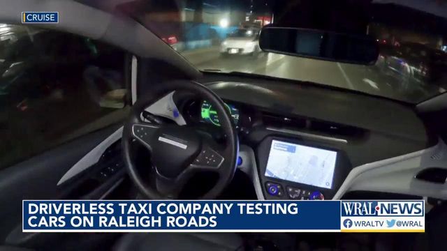 Driverless taxi company testing cars on Raleigh roads