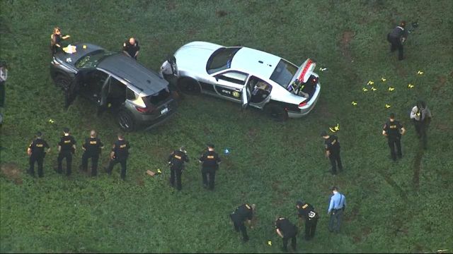 Sky 5: Man killed in Raleigh neighborhood in shootout with troopers