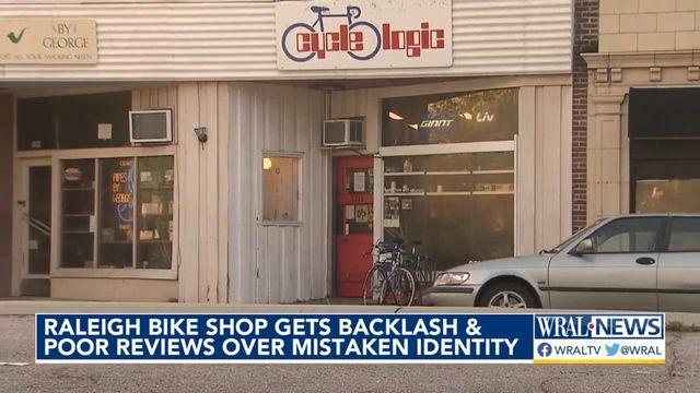 Raleigh Bike Shop gets backlash and poor reviews over mistaken identity