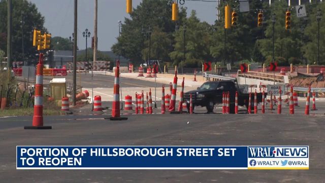 Part of Hillsborough Street set to reopen