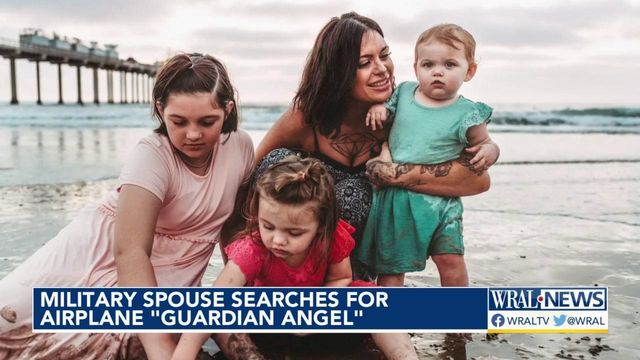 Military spouse finds 'guardian angel' who helped her during flight to RDU