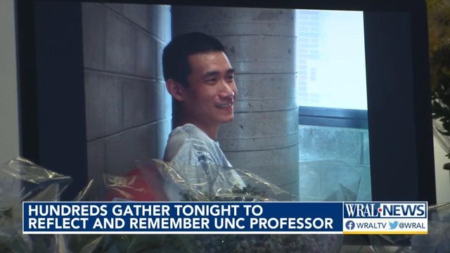 Hundreds gather to reflect and remember UNC Professor 