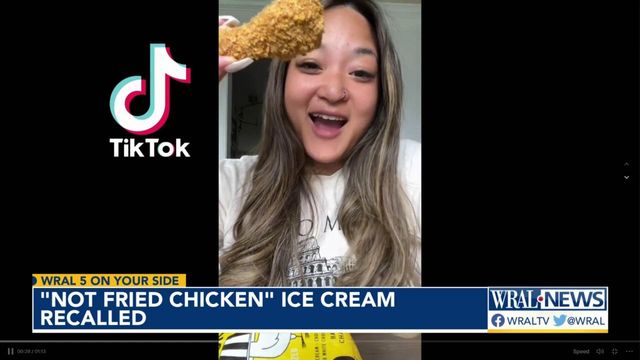 'Not fried chicken' ice cream recalled  