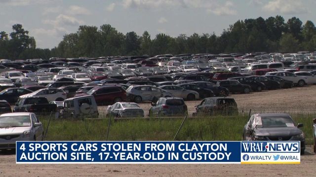 Two suspects in custody after 4 stolen vehicles were reported in Clayton