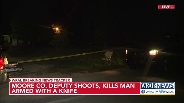 Moore County man killed by deputy after making threats with a knife 