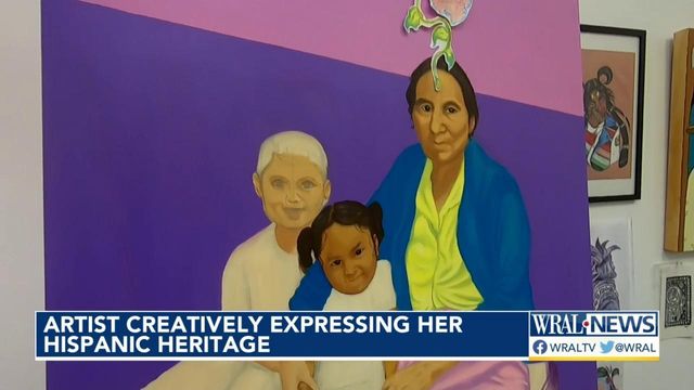 Miriam Ximil is creatively expressing her Hispanic hertiage through art