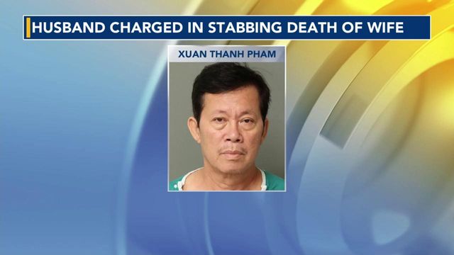 Wake Forest man charged in stabbing death of wife
