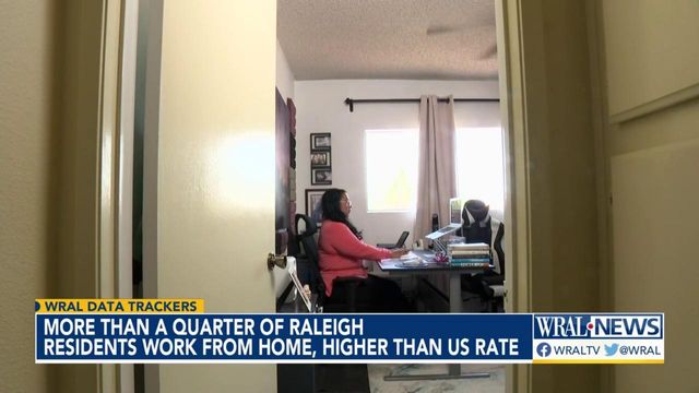 More than one-fourth of Raleigh residents work from home, higher than US rate