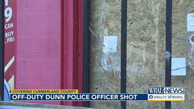 Off-duty Dunn police officer shot Tuesday night in Cumberland County