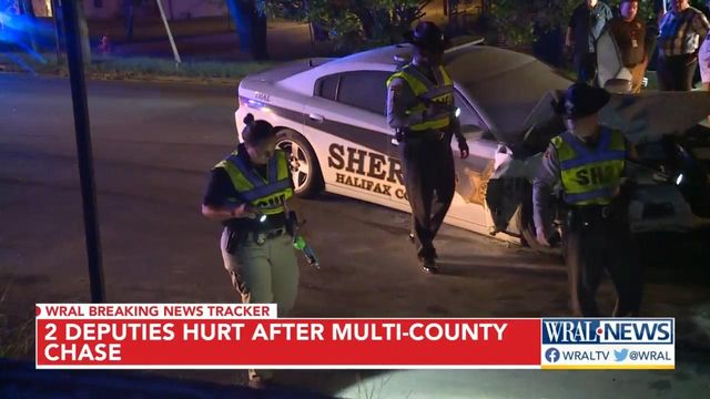 Two deputies hurt in multi-county chase after suspect crashes into patrol cars