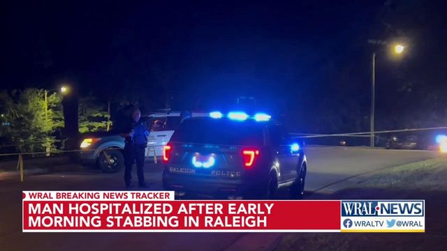 Man hospitalized after early morning stabbing in Raleigh