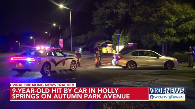 9-year-old hit by car in Holly Springs on Autumn Park Ave
