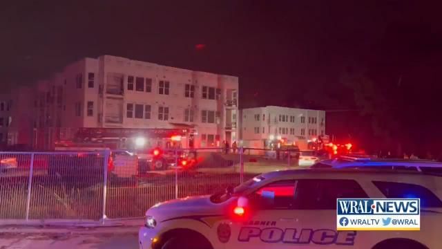 Fire breaks out at Garner apartments under construction