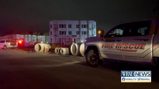 Fire breaks out at Garner apartments under construction