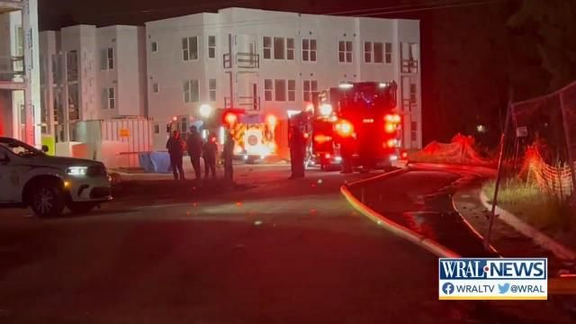 Fire breaks out at Garner apartments under construction