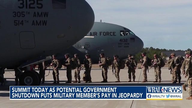 Summit Wednesday as potential government shutdown puts military members' pay in jeapordy