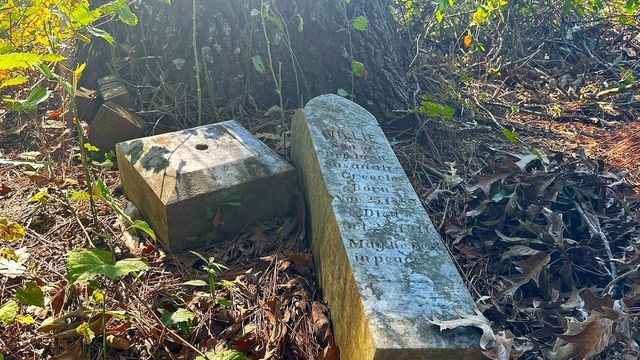 On cam: Firsthand walk through overgrown 1800s cemetery hidden in rural NC