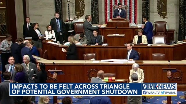 Impacts to be felt across Triangle of potential government shutdown 