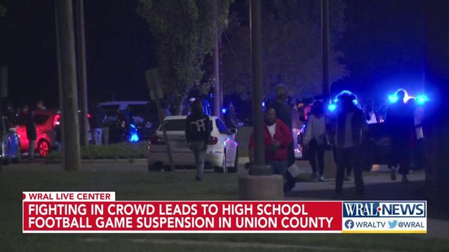 Fighting in crowd leads to high school football game suspension in Union County