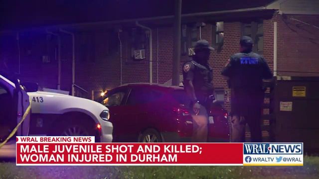 Male juvenile shot and killed; woman injured in Durham 