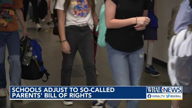 NC schools adjust to so-called 'Parents' Bill of Rights' law