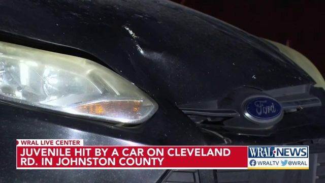 Juvenile hit by car on Cleveland Road in Johnston County 