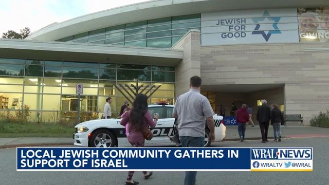 Local Jewish community gathers in support of Israel