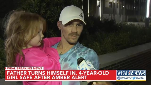 Father surrenders to police, 4-year-old girl safe after Amber Alert