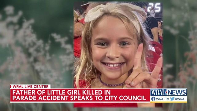 Father of girl killed in 2022 Raleigh Christmas Parade speaks to city council