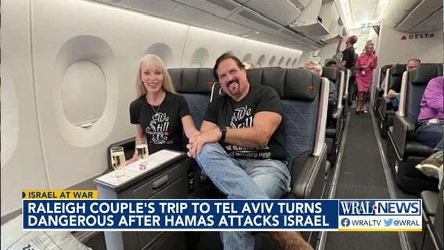 Raleigh couple's trip to Tel Aviv turns dangerous after Hamas attacks Israel
