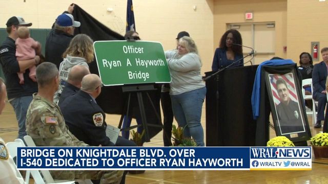 Knightdale honors officer killed by suspected drunk driver Saturday