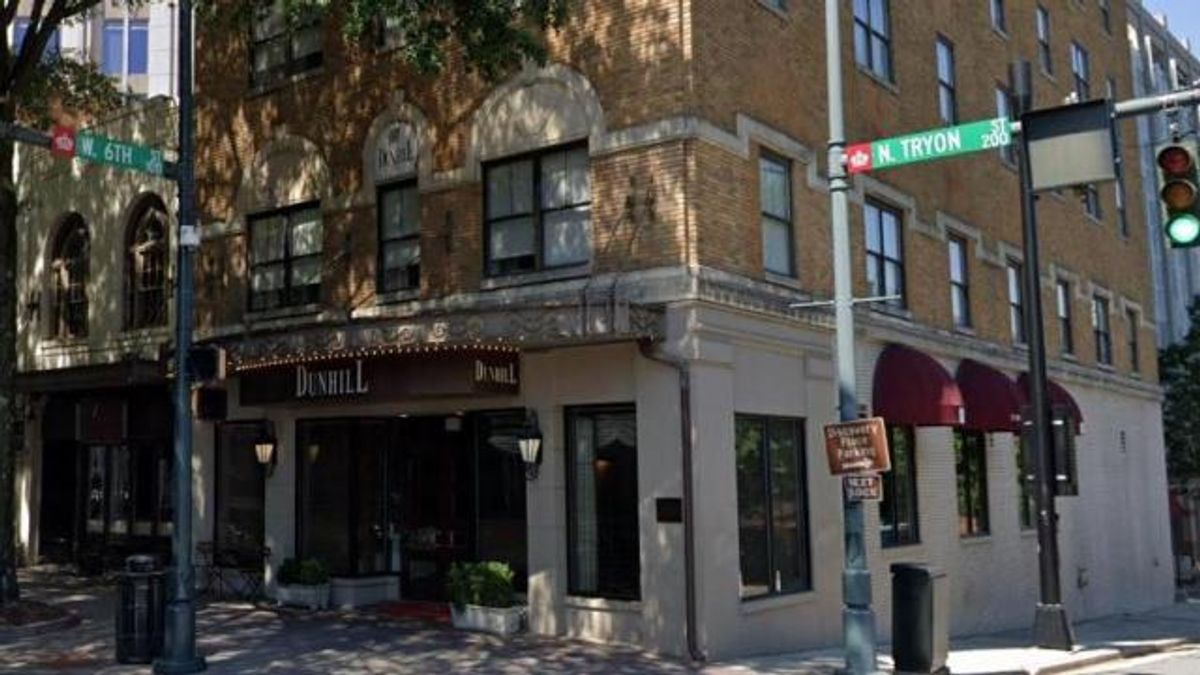 Haunted NC hotels and rentals: The Dunhill Hotel in Charlotte. Image courtesy of Google Maps.