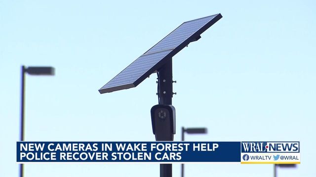 New cameras help Wake Forest police find stolen vehicles