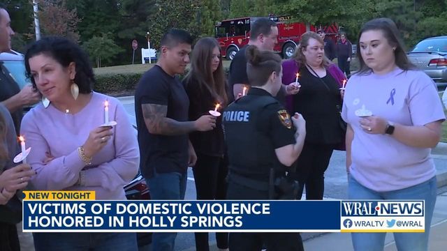 Victims of domestic violence honored in Holly Springs 