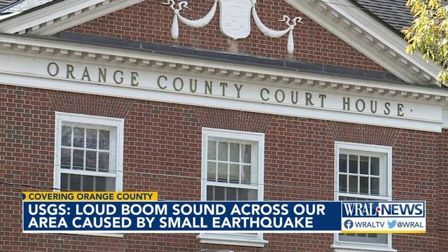 Loud boom sound across our area caused by small earthquake, USGS says