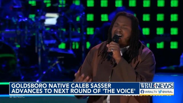 Goldsboro native Caleb Sasser advances to next round of 'The Voice' 