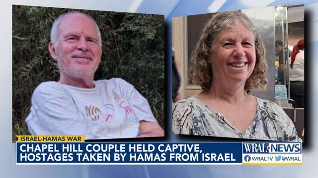 Chapel Hill couple held captive, hostages taken by Hamas from Israel