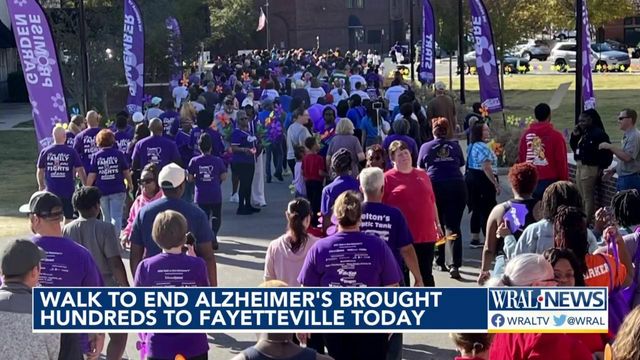 Walk to End Alzheimer's brings hundreds to Fayetteville Saturday