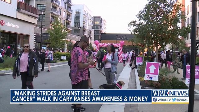 'Making strides against breast cancer' walk in Cary raises awareness and money Saturday