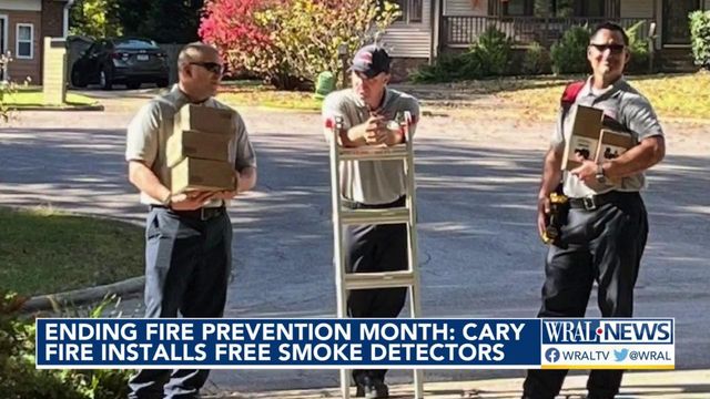Ending Fire Prevention Month: Cary Fire Dept. installs free smoke detectors