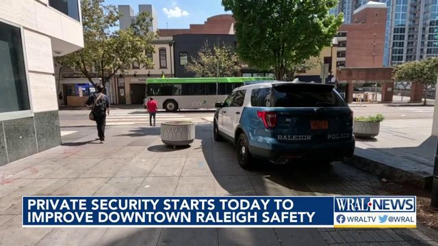 Private security begins patrolling parts of downtown Raleigh today