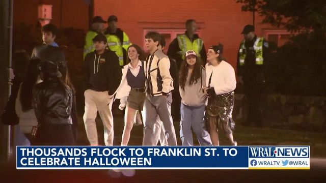 Thousands flock to Franklin Street to celebrate Halloween 