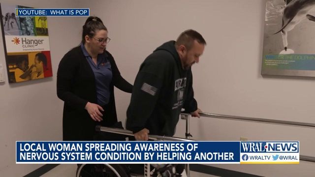 Local woman spreading awareness of nervous system condition by helping another 